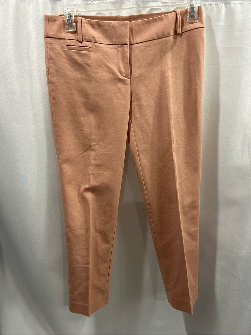 LOFT Marisa Cropped Straight-Leg Pants in Dusty Rose Blush EUC